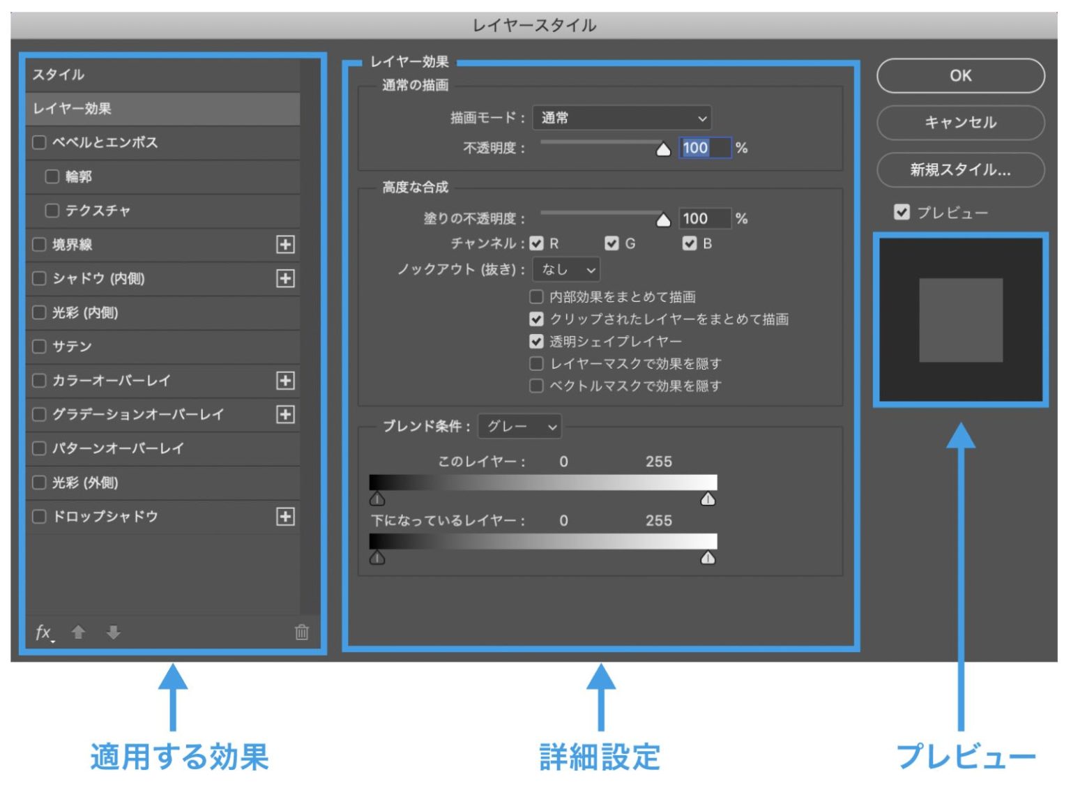 Photoshopのレイヤースタイルとは？レイヤースタイルの基本と使い方を解説 