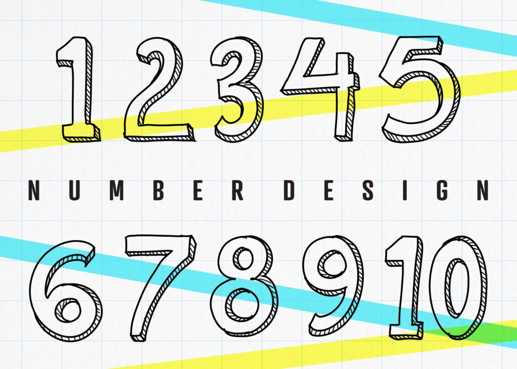 数字をデザインするコツをプロが伝授 おしゃれでかっこいい数字を創るには